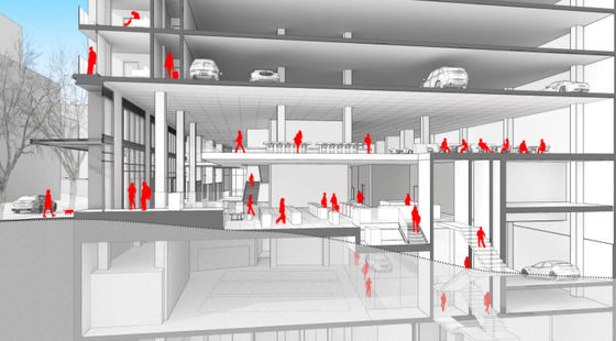 FUJI 3000KG Thang máy ô tô Máy dò hồng ngoại quang điện tử