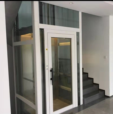 4 người 4 tầng Thang máy Động cơ không hộp số SS304 Biệt thự nhỏ