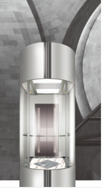 6 người 13 tầng Thang máy 1000KG 1,75m / s 360 View Miễn phí