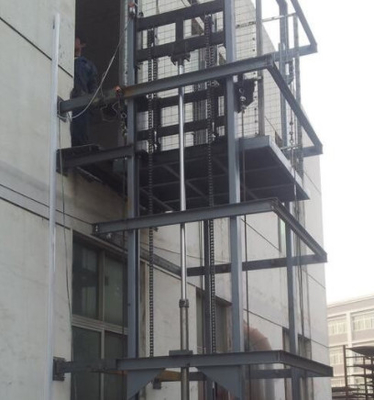 2000KG Thang máy thủy tinh thương mại 0,3m / s Thang máy thủy lực gia đình