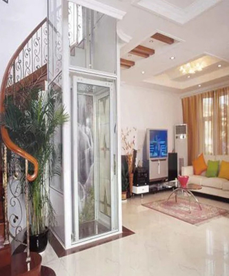 Thang máy gia đình 6 người Cabin thang máy thép không gỉ 630KG