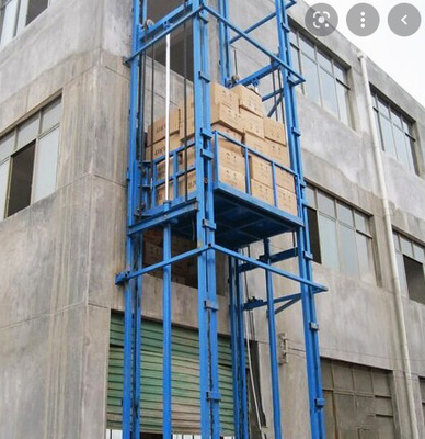 2000KG Thang máy chở hàng thương mại 5m Thang máy chở hàng nhỏ Đường sắt đơn