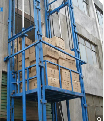 Thang máy vận chuyển hàng hóa thương mại 8 tấn 4 tầng Thang máy thủy lực 1200KG