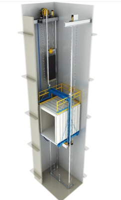 Thang máy thủy lực bằng kính 400KG Thang máy ngoài trời 6m 0,4m / s cho xe lăn