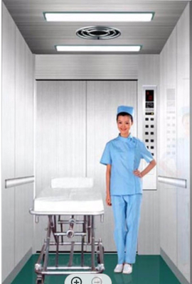 3.0m / s Thang máy bệnh viện cho bệnh nhân Thang máy MRL thủy lực 1600KG