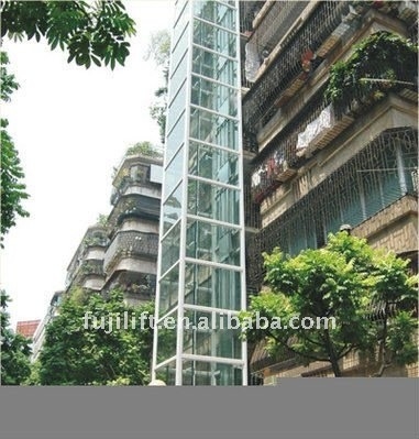 Máy biệt thự không phòng fuji 630kg thang máy 380v
